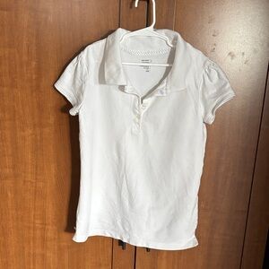 White Kids Short Sleeve Polo Shirt